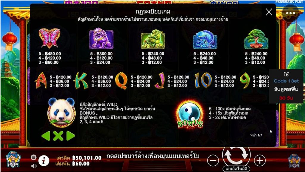 รีวิวเกมค่าย PP : Panda Fortune 2 แพนด้าโชคดี 2