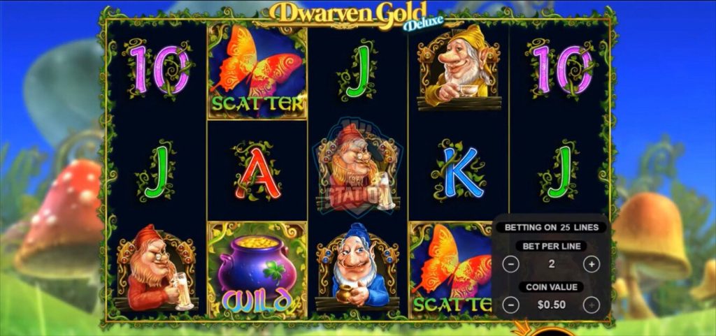 รีวิวเกมสล็อต PP : Dwarven Gold Deluxe คนแคระและทองคำ