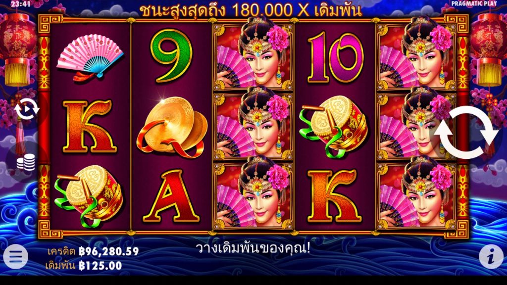 รีวิวเกมสล็อต PP : Peking Luck สาวสวยปักกิ่ง