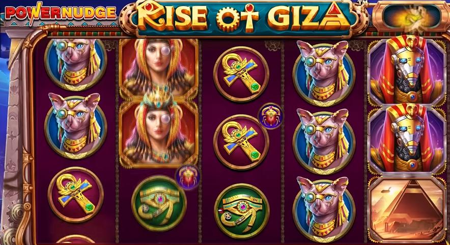 รีวิวเกมสล็อต PP : Rise of Giza สล็อตพีระมิดกีซ่า
