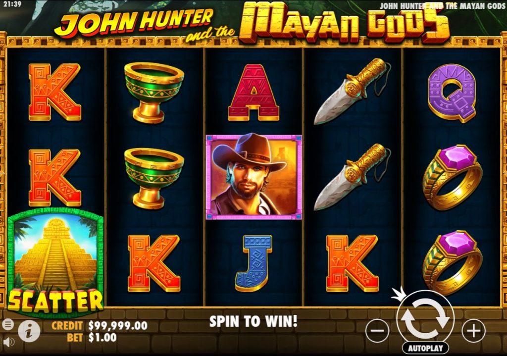 รีวิวเกมค่าย PP : John Hunter and the Mayan Gods จอห์นฮันเตอร์และเทพมายัน