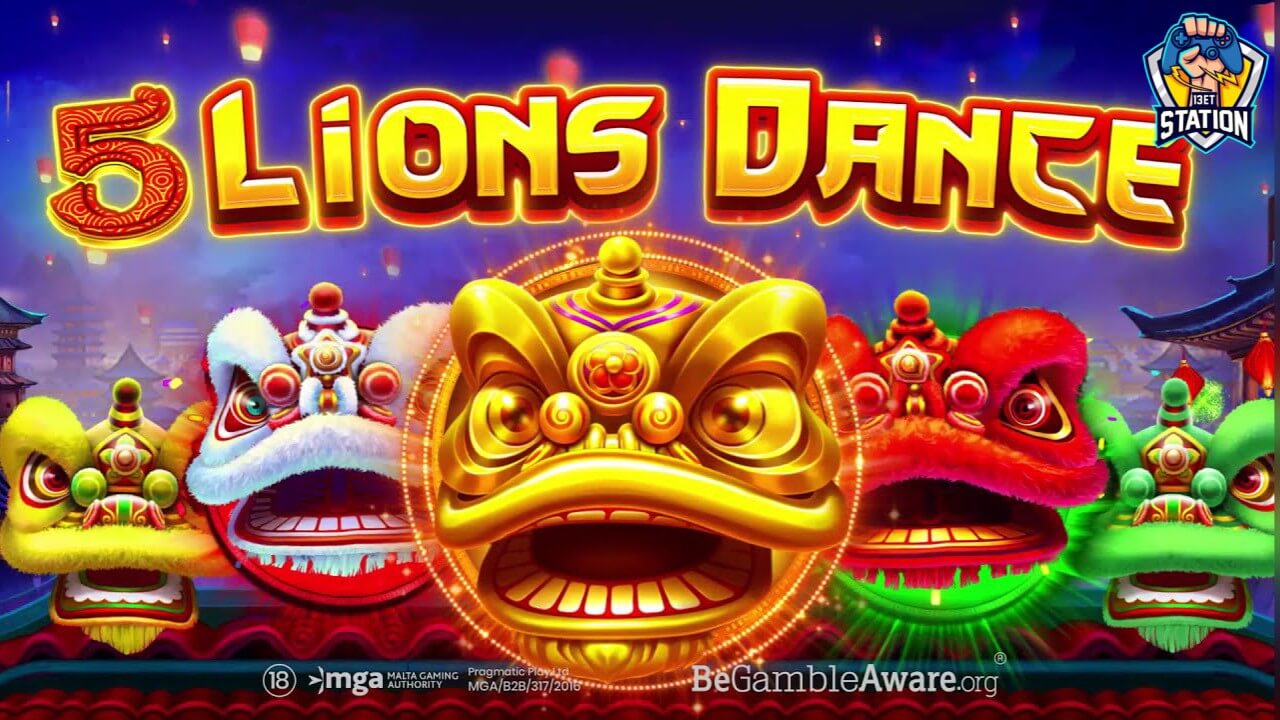 รีวิวเกมสล็อต Pragmatic Play : 5 Lions Dance 5 เชิดสิงโต